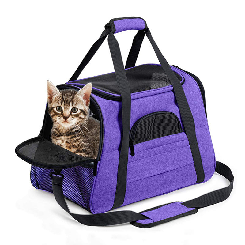 Pet Bag Portable Pet Backpack Dog Outing Bag Crossbody Pet Bag