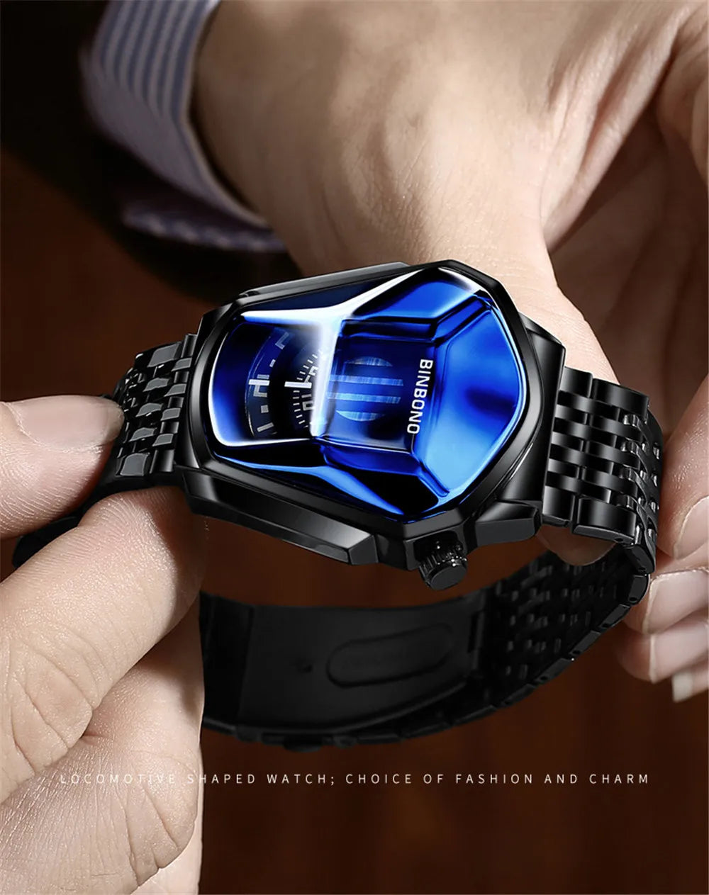 Top Brand Luxury Men Sport Waterproof Watch 3D Glass Quartz