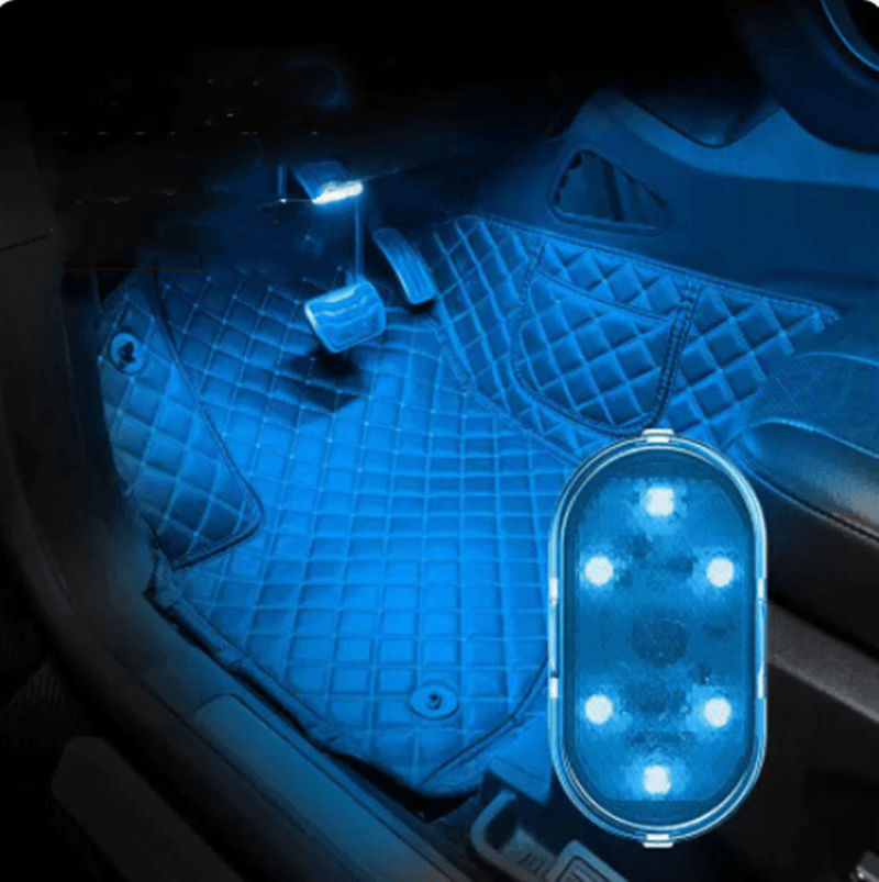 Car Touch Control LED Atmosphere Light Invisible Storage Box