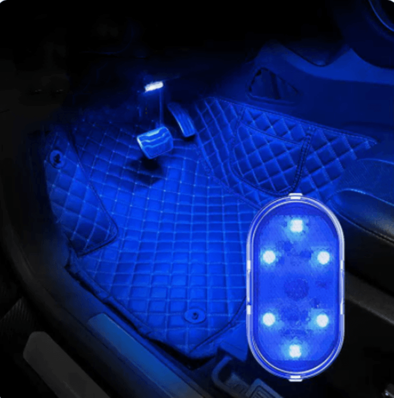 Car Touch Control LED Atmosphere Light Invisible Storage Box