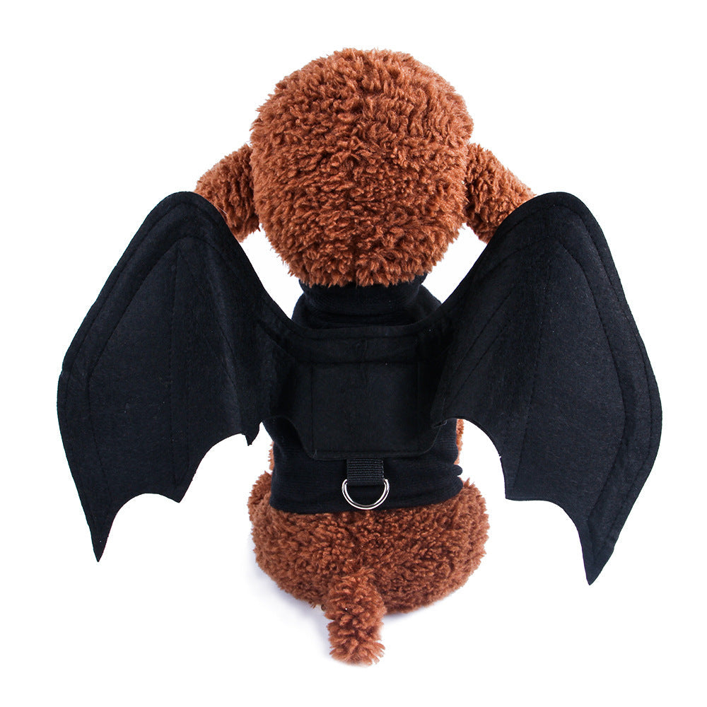 dog clothes halloween pet clothes bat wings