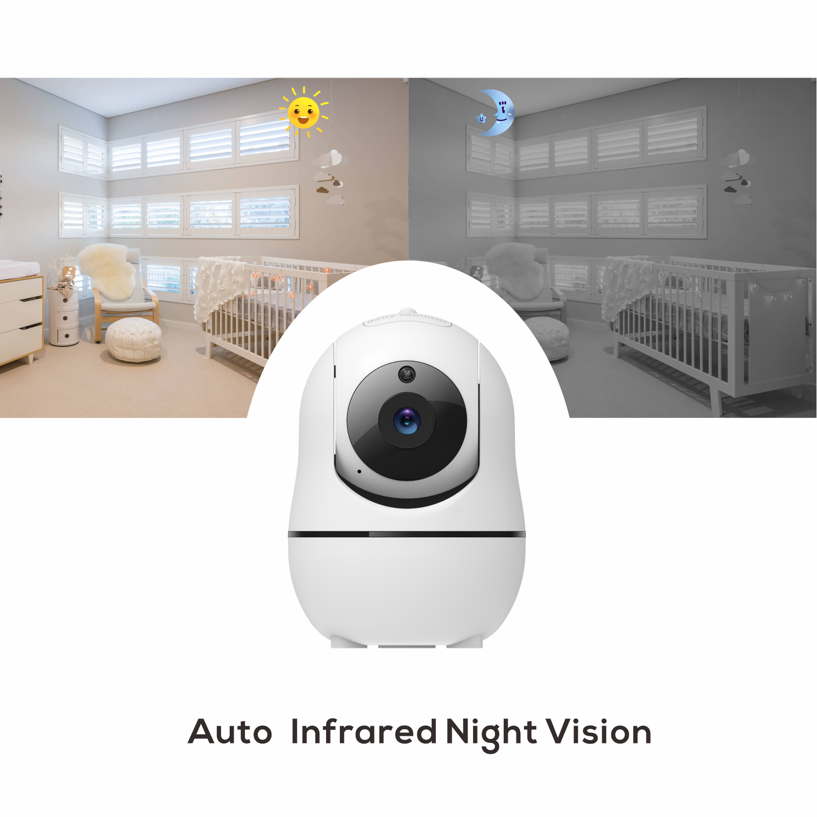 5 inch Video Baby Monitor with Camera and Audio