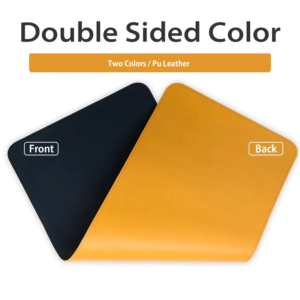 Double-Side PU Mouse Pad Large Size Anti-Slip Mousepad Waterproof Natural Rubber Gamer Desk Mat for Desktop PC Computer Laptop