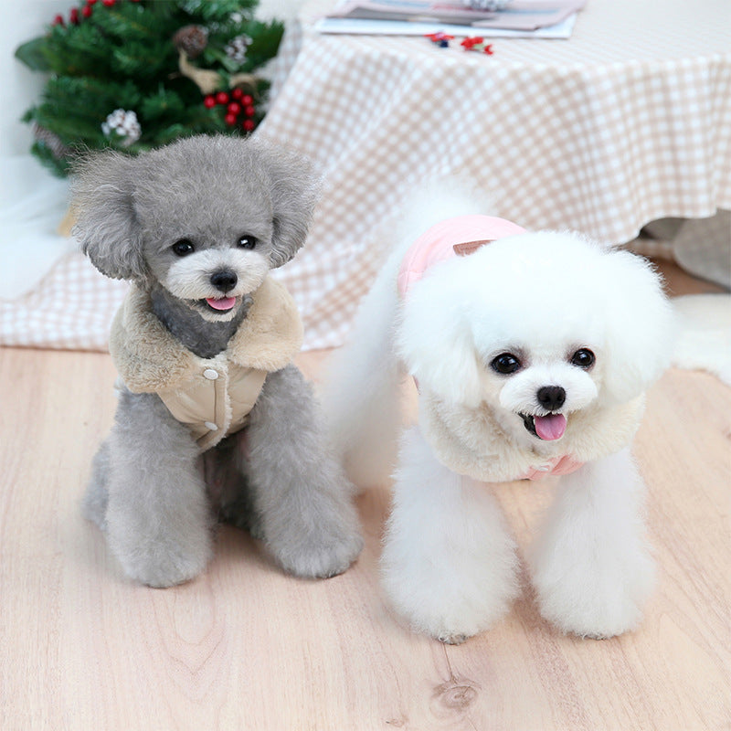 Pet clothing Teddy puppy clothes small padded jacket small and medium-sized dog clothes