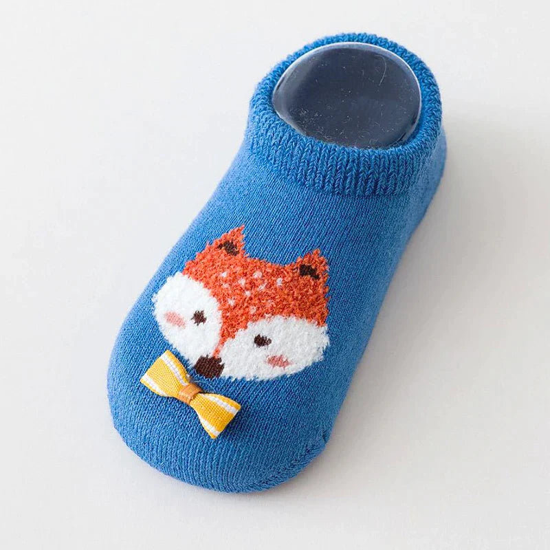 Autumn Winter Cotton Baby Boys Girls Low Cut Ankle Socks Rubber Slip-resistant Floor Socks Infant Kids Socks Spring Soft Shoes