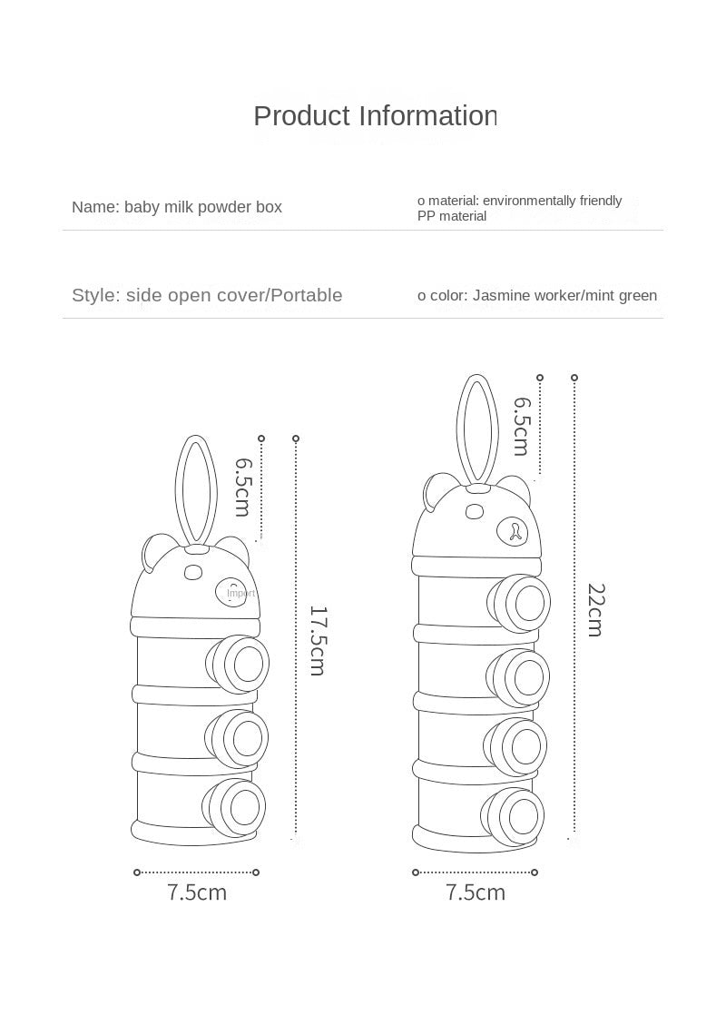 Portable Baby Powder/Snack Container