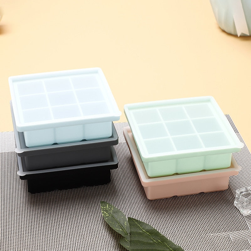 9 Grid Silicone Baby Puree Freezer Cubes