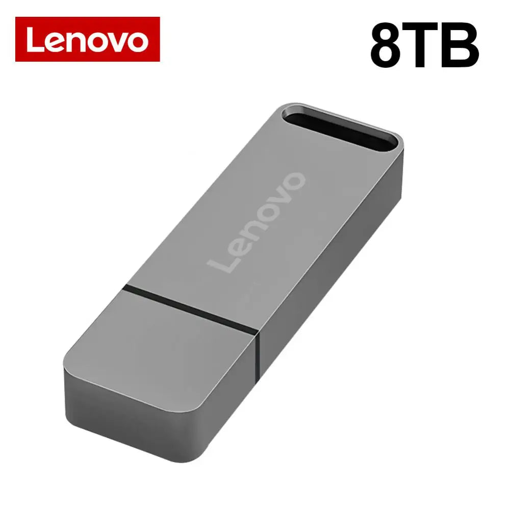 Lenovo USB 3.1 Flash Drive 8TB Metal High-Speed Pen Drive 2TB 4TB Waterproof OTG Usb PenDrive 128GB For Computer Storage Devices