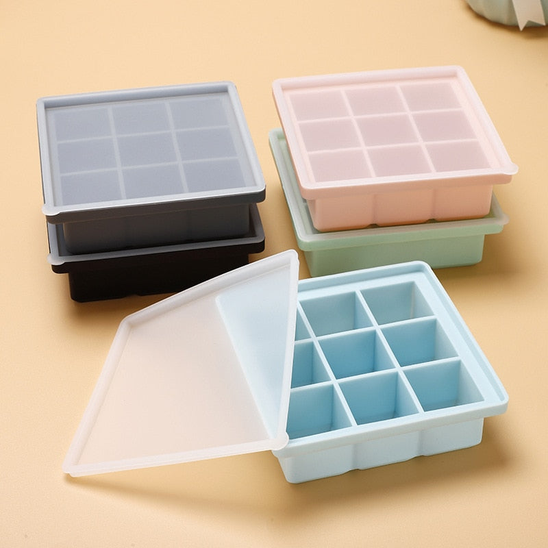 9 Grid Silicone Baby Puree Freezer Cubes