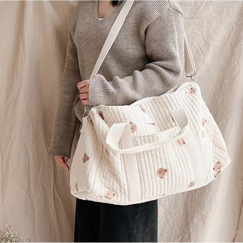 Soft Quilted Luxe Nappy and Maternity Bag