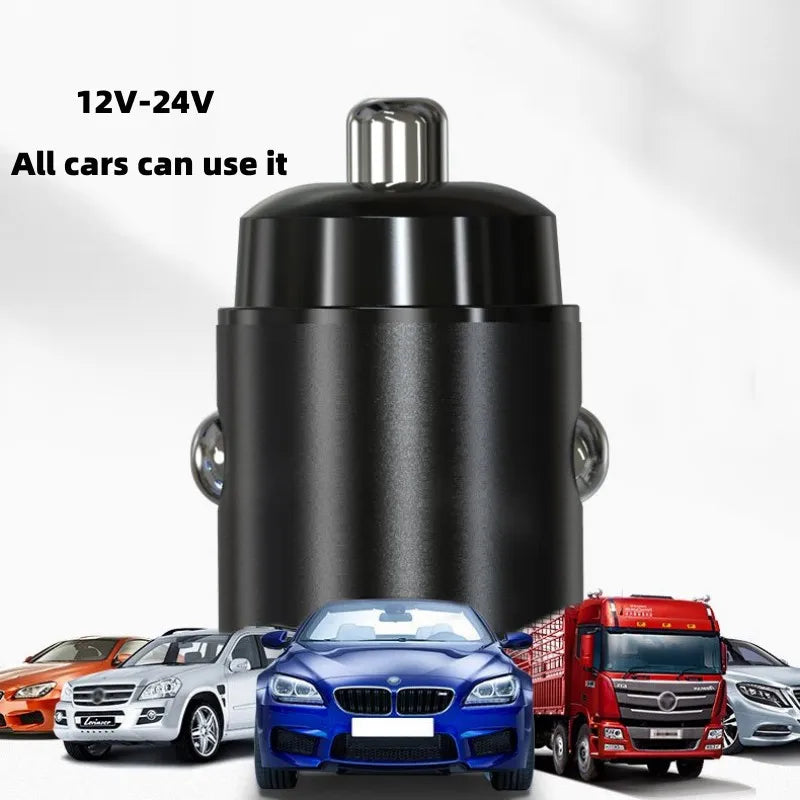 60W Mini Car Charger USB C Charger QC 3.0 PD Fast Charging for iphone 15 pro max Xiaomi Samsung S22 Phone Charger Adapter in Car