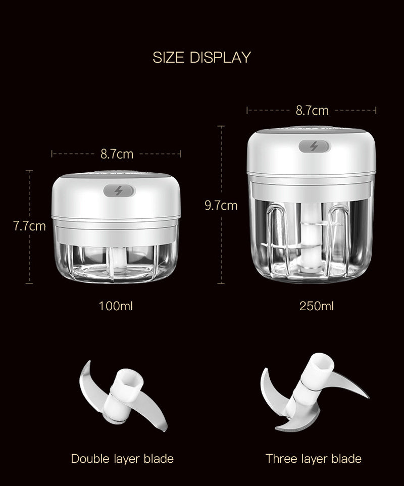 Cordless Portable Electric Mini Garlic Crusher