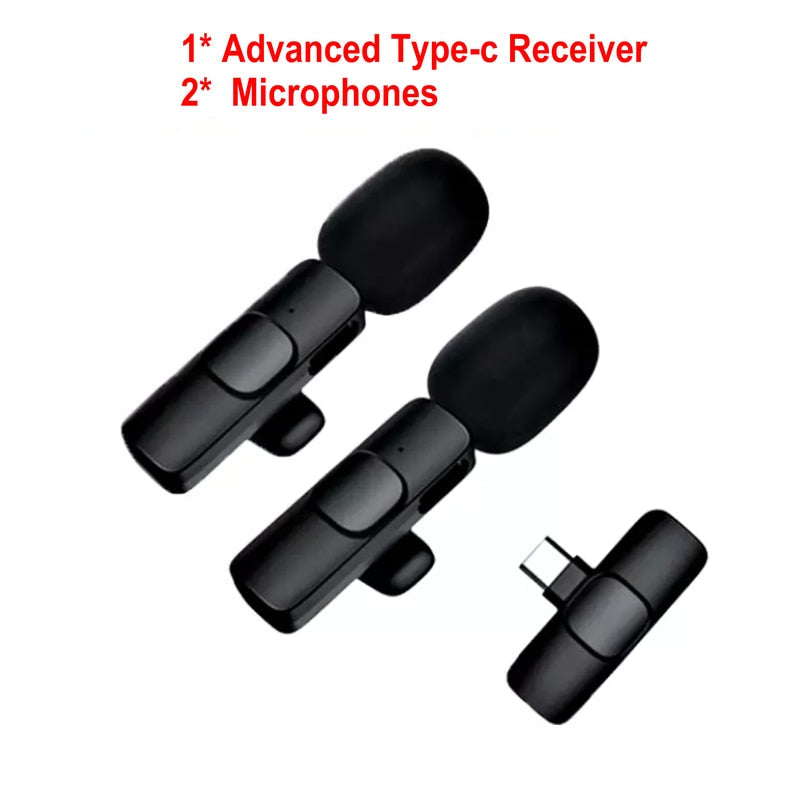 Wireless Mini Microphone for Audio Recording, Video, and Live Streaming.