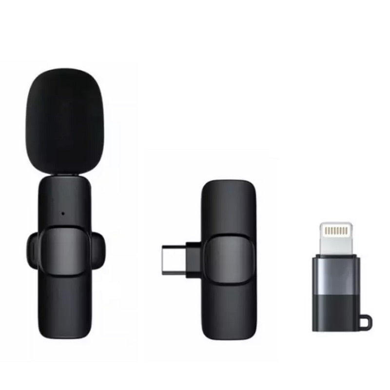 Wireless Mini Microphone for Audio Recording, Video, and Live Streaming.