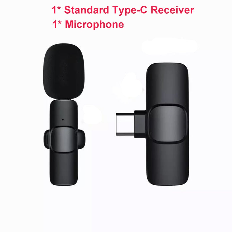 Wireless Mini Microphone for Audio Recording, Video, and Live Streaming.