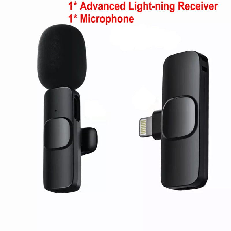 Wireless Mini Microphone for Audio Recording, Video, and Live Streaming.