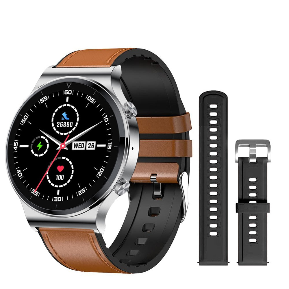 New Men's Smartwatch with Bluetooth Call, IP68 Waterproof, Full Touch Screen