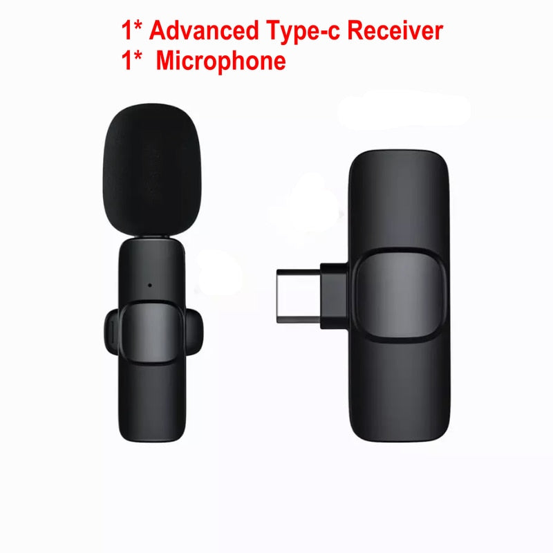 Wireless Mini Microphone for Audio Recording, Video, and Live Streaming.