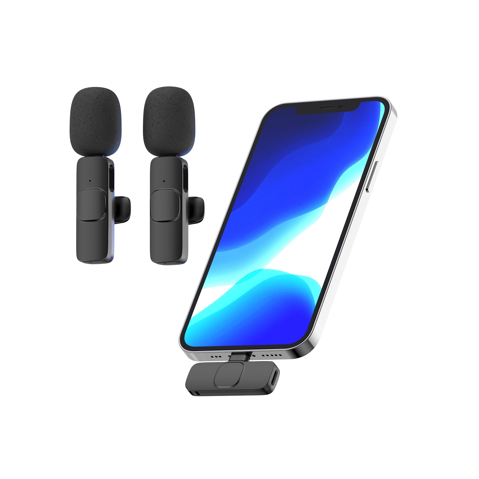 Wireless Mini Microphone for Audio Recording, Video, and Live Streaming.