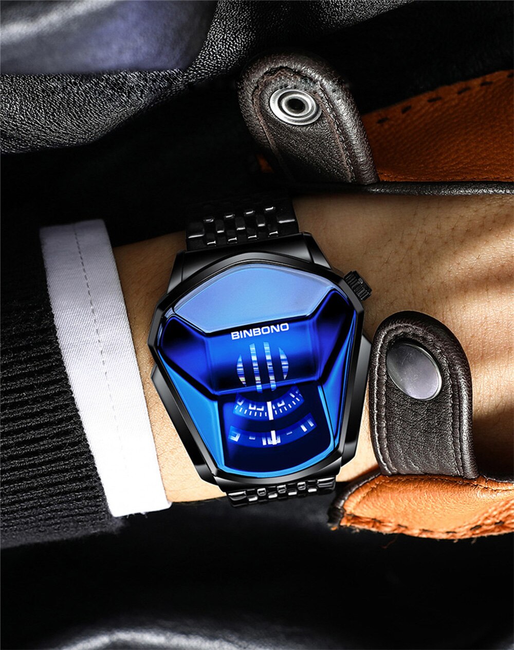 Top Brand Luxury Men Sport Waterproof Watch 3D Glass Quartz