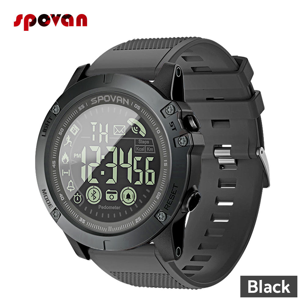 Sport Smart Watch Men Professional 5ATM Waterproof, Bluetooth for iOS and Android.