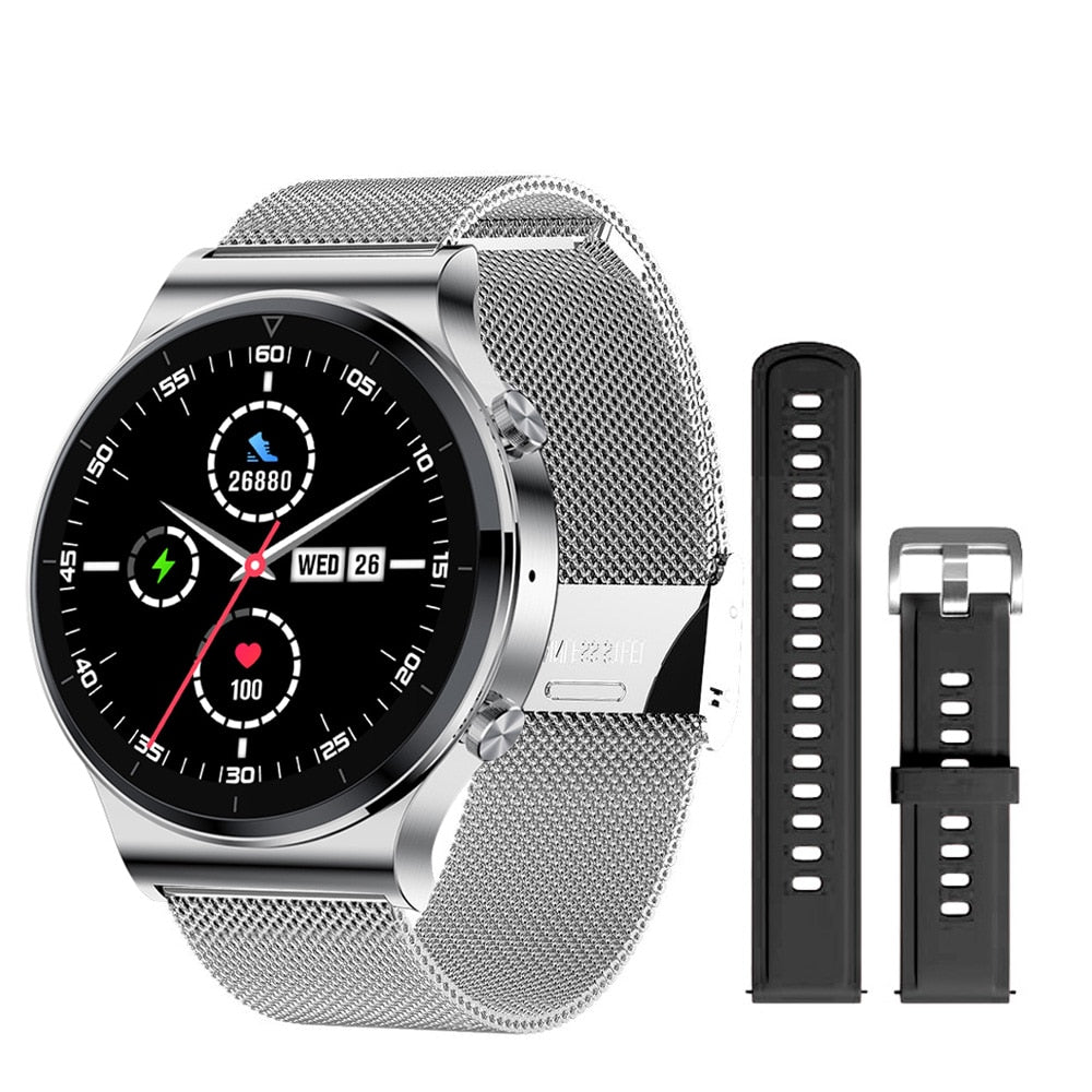 New Men's Smartwatch with Bluetooth Call, IP68 Waterproof, Full Touch Screen