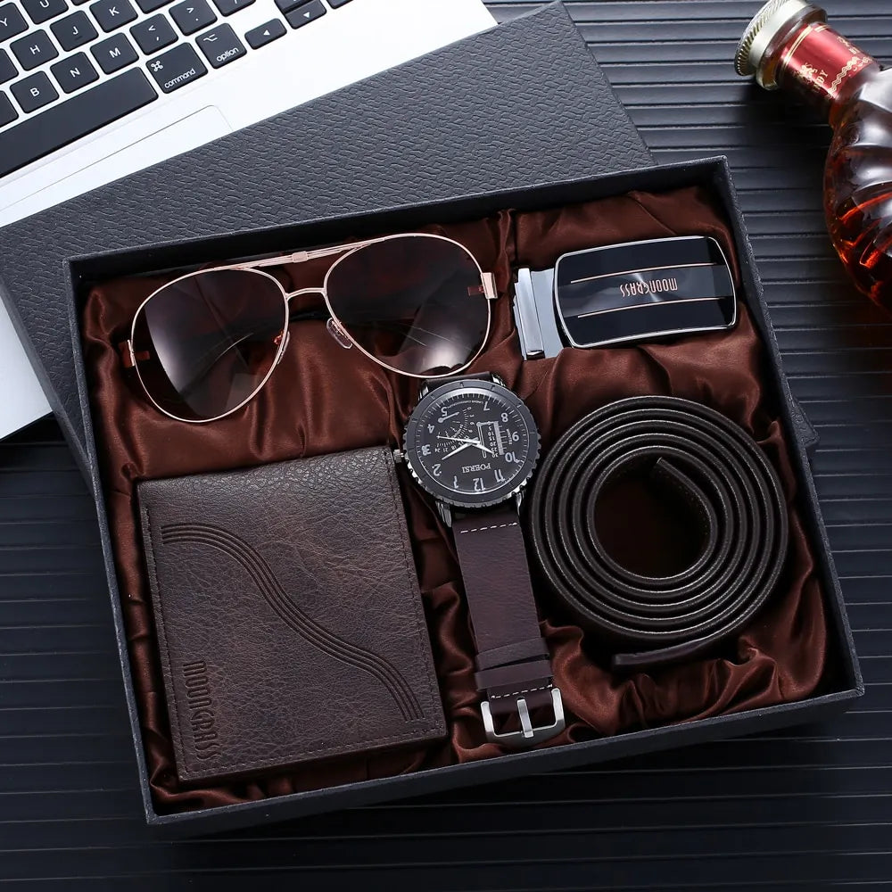 Men's Gift Box Creative Watch Combination Set