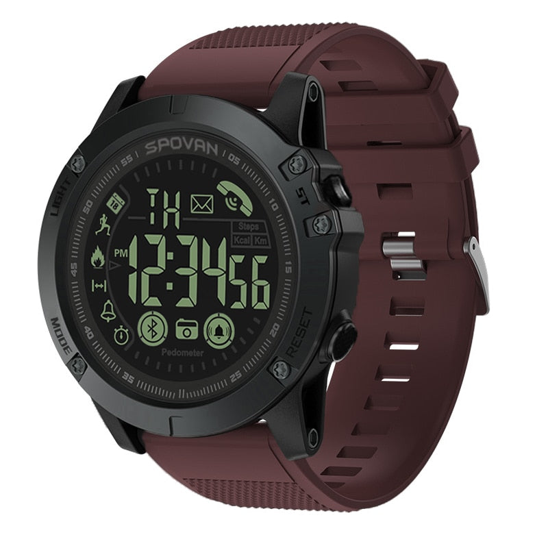 Men Sport Bluetooth Electronic Watches Black Military Quality A Smartwatch Waterproof Wristwatch